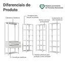 Ver imagem 5 de Guarda-roupa Closet Modulado 2 Gavetas 247 Cm Valencia Madesa