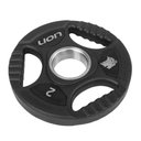 Ver imagem 1 de Anilha 2 Kg Musculação em Aço e Borracha Vulcanizada Lion