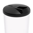 Ver imagem 3 de Kit 6 Porta Farofa Temperos Farinheira com Tampa 400ml Transparente Crippa Condimentos