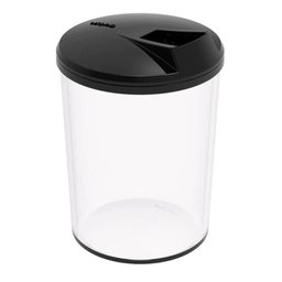 Kit 6 Porta Farofa Temperos Farinheira com Tampa 400ml Transparente Crippa Condimentos - 2