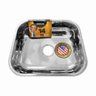 10 Cubas Pia Inox N0 40x34x14 Aço 430 Cozinha As Atacado Kit - 3
