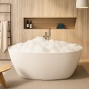 Ver imagem 3 de Kit Banheira Imersao Freestanding Luxo 1.50m C/ Mist Cromado