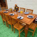 Ver imagem 7 de Mesa Madeira de Demolição 2m x 90cm com 8 Cadeiras Bh Sudeste Rústico