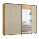 Ver imagem 3 de Guarda Roupas com Espelho 2 Portas de Correr 280cm Dali 162 Espazzo Madetec