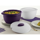 Ver imagem 2 de Tigela Thermo 3,5 Litros Branca e Roxa Tupperware