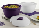 Ver imagem 2 de Tigela Thermo 3,5 Litros Branca e Roxa Tupperware