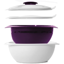 Ver imagem 3 de Tigela Thermo 3,5 Litros Branca e Roxa Tupperware