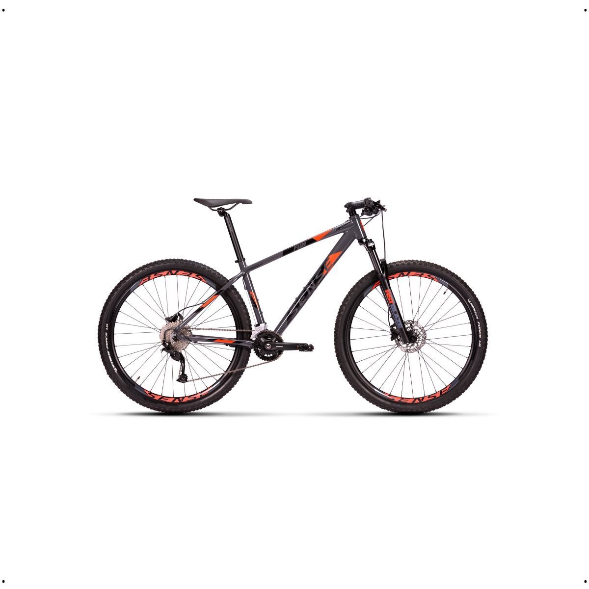 Bicicleta Mtb Sense Fun Evo 2023 Freio Hidráulico 2x9 Velocidades Shimano Alívio:Cinza Esc/Vermelho/ - 3