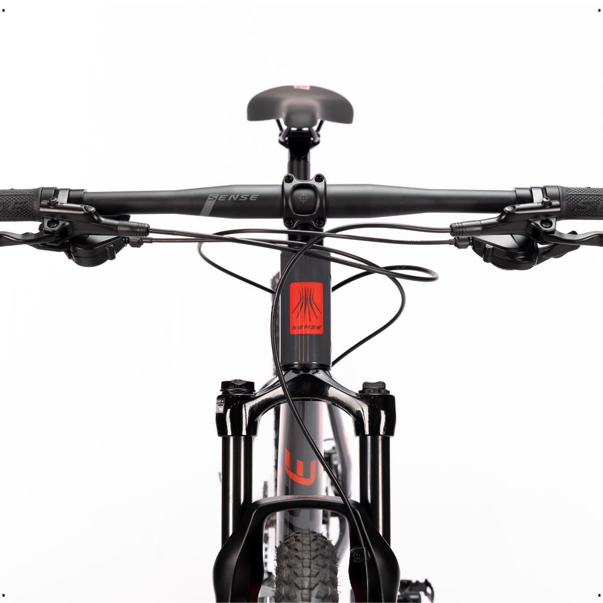 Bicicleta Mtb Sense Fun Evo 2023 Freio Hidráulico 2x9 Velocidades Shimano Alívio:Cinza Esc/Vermelho/ - 8