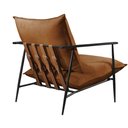 Ver imagem 5 de Poltrona Agatha Luxo Metal Industrial Castellar Móbile Corino Caramelo