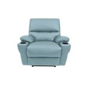 Ver imagem 6 de Poltrona do Papai Sala de Cinema Mia Reclinável Retrátil Power Elétrico Base Fixa Couro Azul Celeste