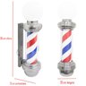 Barber Pole Poste Barbearia Giratório Iluminado 65cm com Globo Barbeiro Colorido Megan Cb65 - 2