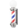 Barber Pole Poste Barbearia Giratório Iluminado 65cm com Globo Barbeiro Colorido Megan Cb65 - 1