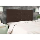 Ver imagem 3 de Cabeceira T Cross Marrom Estofada para Cama Box Casal Queen Size 164cm Quarto Luxo