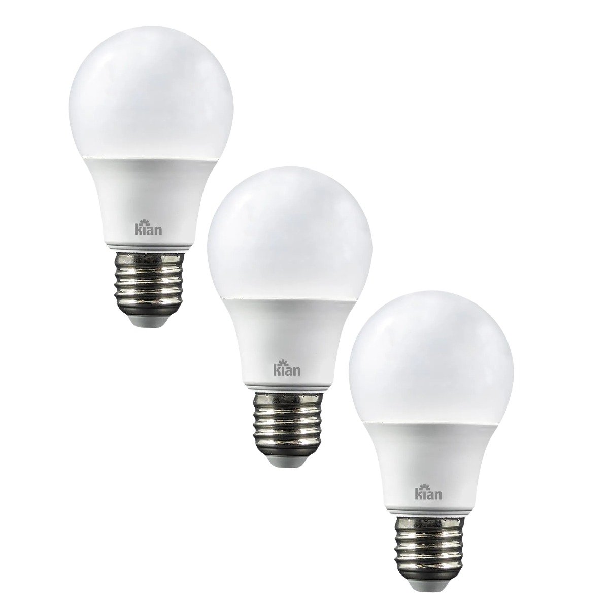 Lâmpada Led Bulbo Kian 15w 6500k Branca Fria 3 Peças