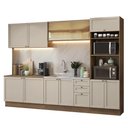 Ver imagem 2 de Armário de Cozinha Completa 310 Cm Rustic/crema Vik Madesa 01