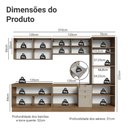 Ver imagem 3 de Armário de Cozinha Completa 310 Cm Rustic/crema Vik Madesa 01