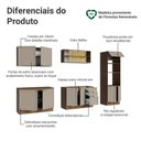 Ver imagem 4 de Armário de Cozinha Completa 310 Cm Rustic/crema Vik Madesa 01