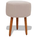 Ver imagem 1 de Puff Banqueta Decorativo Redondo para Sala Pé Palito 50 Cm Altura Porcelana Eli Móveis