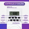 Timer Temporizador Digital Programável Liga Desliga Bivolt 20 Programações - 2