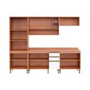 Ver imagem 5 de Cozinha Completa Completa Thela Macadâmia (2 Aéreos + 2 Balcões + 1 Paneleiro) 5 Peças Freijo/