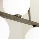 Ver imagem 3 de Pendente Luminária Lustre Jabuticaba 5 Globos Vidro Bronze