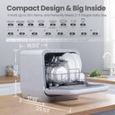 Ver imagem 3 de Comfee' Lava-louças Portátil Mini de Bancada 5 Litros