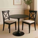 Ver imagem 2 de Mesa de Jantar Tulipa Saarinen Organica Malu 80cm Laca Preta