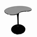 Ver imagem 1 de Mesa de Jantar Tulipa Saarinen Organica Malu 80cm Laca Preta
