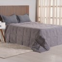 Ver imagem 1 de Edredom King Toque de Plumas 260 Fios New 240x260cm Tessi Ardósia