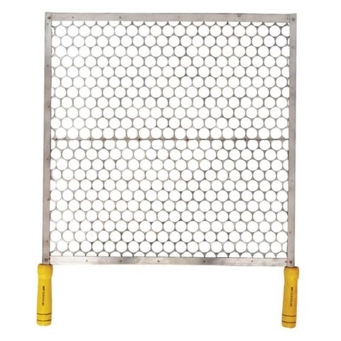 Grelha Inox com Cabo de Madeira 40x40cm - 1330 - Mse