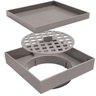 Ralo de Banheiro Astra Cinza Oculto Anti-Inseto Quadrado 11,5x11,5cm Plástico - 3
