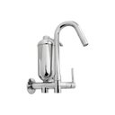 Ver imagem 2 de Torneira Cozinha Filtro Purificante Parede Bica Móvel Alavanca Cromado Abs Luxo