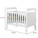 Ver imagem 3 de Berço Mini Cama 3 em 1 Soninho 100 Mdf Tigus Baby