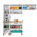 Ver imagem 2 de Cozinha Completa Criativa 8 Portas Arte Móveis:cinamomo/off