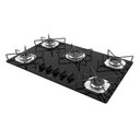 Ver imagem 6 de Fogão Cooktop Fogatti Ori 5 Bocas Vidro Preto Bivolt