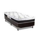 Ver imagem 1 de Cama Box Solteiro: Colchão Anatômico Luckspuma D33/AG65 Aspen 50 + Base CRC Suede Black(88x188)