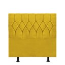 Ver imagem 1 de Cabeceira Estofada Istambul Capitonê 100cm Solteiro Box Quarto Corino Amarelo - Gat Magazine