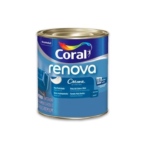 Tinta Renova Creme Pintura Paredes Teto Antimofo 800ml Coral