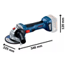 Combo Bosch Parafusadeira Gsb 185li C/esmerilhadeira Gws 180li C/2bt 18v - 4