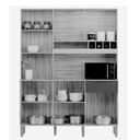 Ver imagem 4 de Kit Cozinha Ronipa Mdf Concord 6 Portas 1 Gaveta Amêndoa/off White