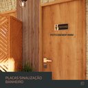 Ver imagem 4 de Placa de Banheiro Placas para Banheiro Feminino Masculino:preto - Feminino 12x26