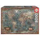 Ver imagem 1 de Puzzle 8000 peças Mapa Histórico - Educa - Importado