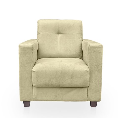 Poltrona Cadeira para Sala Confortável Reforçada Veneza Suede