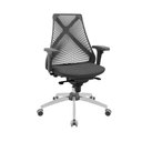 Ver imagem 1 de Cadeira Escritório Ergonômica Presidente Bix X + Giratória Cor:preto com Cinza