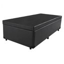 Ver imagem 1 de Cama Box Baú Solteiro Preto Padrão 88x188x34x20interno