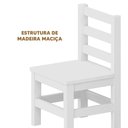 Ver imagem 3 de Kit 2 Mini-cadeiras de Madeira Maciça Infantil Branco Nemargi