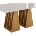 Ver imagem 3 de Kit Mesa de Jantar Orquestra com 6 Cadeira Sinfonia em Linho Naturale/off White/creme