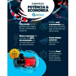 Bomba Submersa Ocean Tech Ac-4000 L/h 35w Aquario Lago 220v - 5