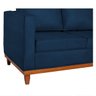 Sofá 3 Lugares Europa 180 cm Estilo Conforto e Elegância Suede Azul Marinho - ADJ Decor - 5